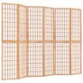 Miniatyrbild 1 av 9: vidaXL Rumsavdelare med 6 paneler japansk stil 240x170 cm