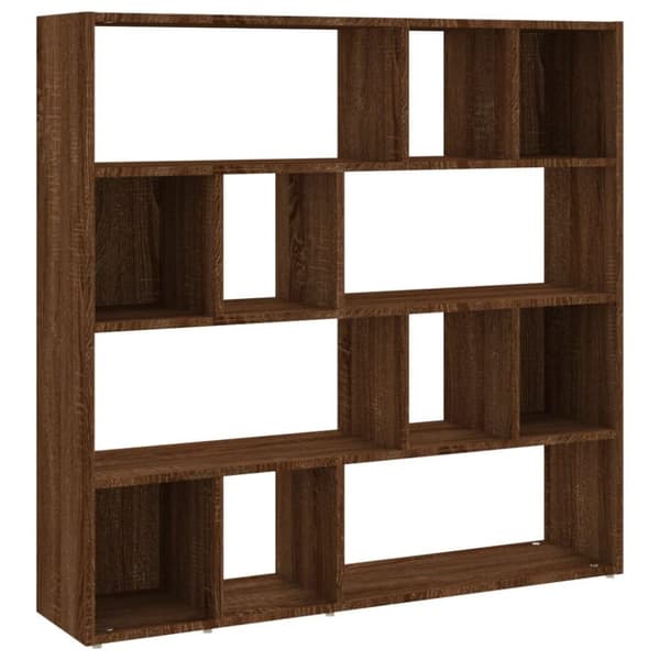 vidaXL bogreol/rumdeler 105x24x102 cm brun egetræsfarve