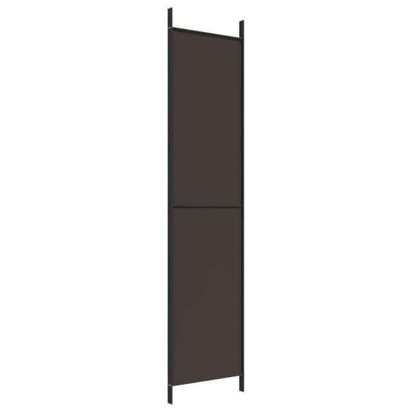 vidaXL 3-panels rumdeler 150x220 cm stof brun