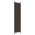 Miniatyrbillede 6 af 10: vidaXL 3-panels rumdeler 150x220 cm stof brun