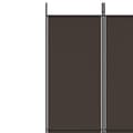 Miniatyrbillede 7 af 10: vidaXL 3-panels rumdeler 150x220 cm stof brun
