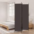 Miniatyrbillede 9 af 10: vidaXL 3-panels rumdeler 150x220 cm stof brun