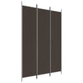 Miniatyrbillede 1 af 10: vidaXL 3-panels rumdeler 150x220 cm stof brun