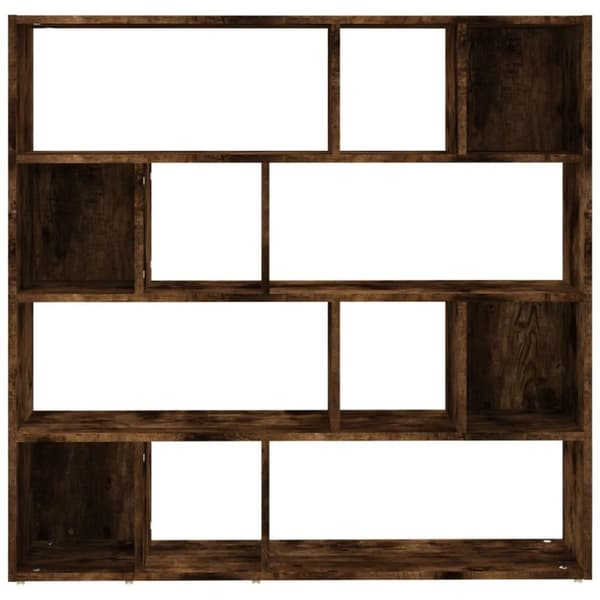 vidaXL bogreol/rumdeler 105x24x102 cm røget egetræsfarve
