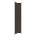 Miniatyrbillede 6 af 10: vidaXL 4-panels rumdeler 200x220 cm stof brun
