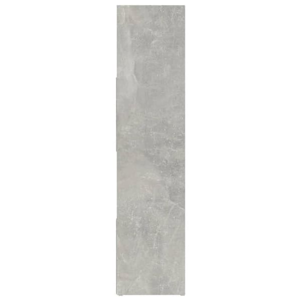 vidaXL Bokhylle/romdeler betonggrå 105x24x102 cm