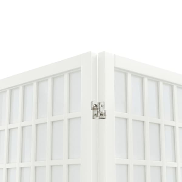 vidaXL 6-panels rumdeler 240x170 cm foldbar japansk stil hvid