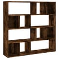Miniatyrbilde 2 av 11: vidaXL Bokhylle/romdeler røkt eik 105x24x102 cm