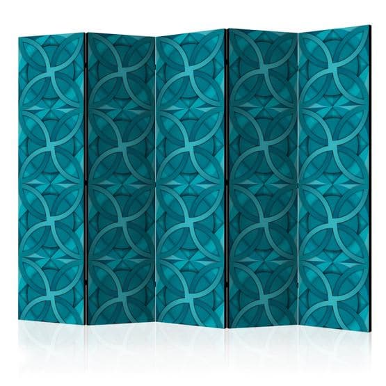 Rumsavdelare - Geometric Turquoise II - 5 Delar
