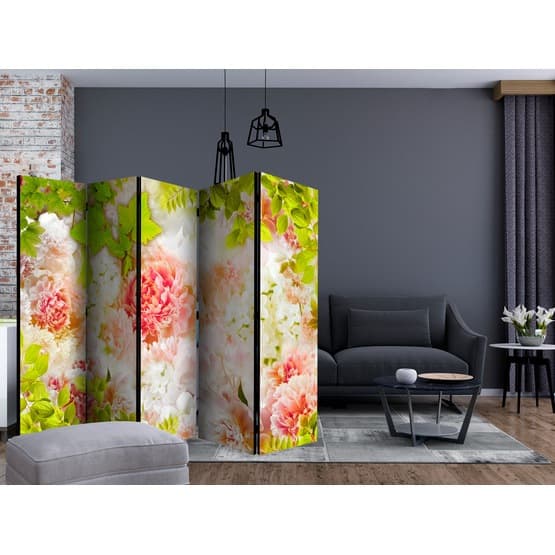 Rumsavdelare - Bright Peonies II - 5 Delar