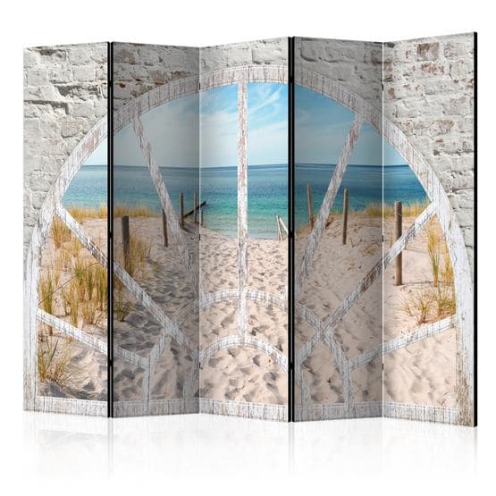 Rumsavdelare - Window View - Beach II - 5 Delar