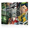 Miniatyrbild 1 av 4: Rumsavdelare - Graffiti Girl II - 5 Delar