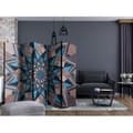 Miniatyrbild 2 av 4: Rumsavdelare - Star Mandala (Brown And Blue) II - 5 Delar