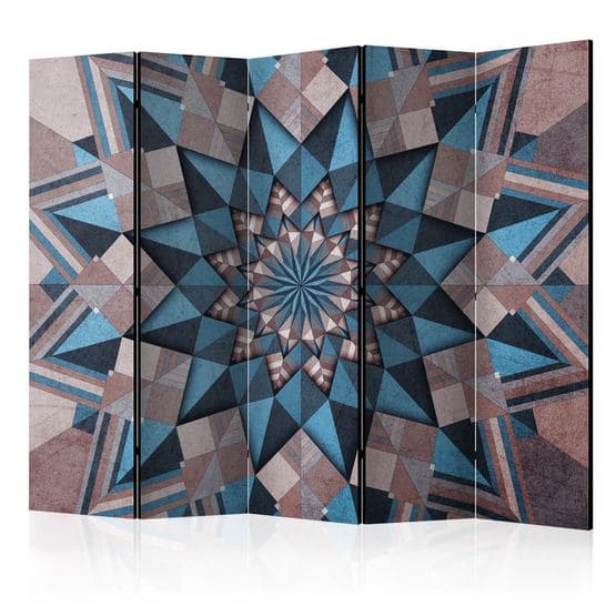 Rumsavdelare - Star Mandala (Brown And Blue) II - 5 Delar