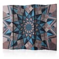 Miniatyrbild 1 av 4: Rumsavdelare - Star Mandala (Brown And Blue) II - 5 Delar