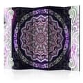 Miniatyrbild 1 av 4: Rumsavdelare - Round Stained Glass (Violet) II - 5 Delar