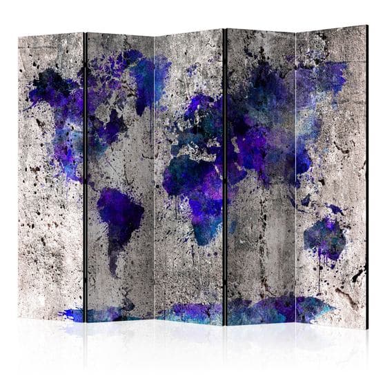 Rumsavdelare - World Map: Ink Blots II - 5 Delar