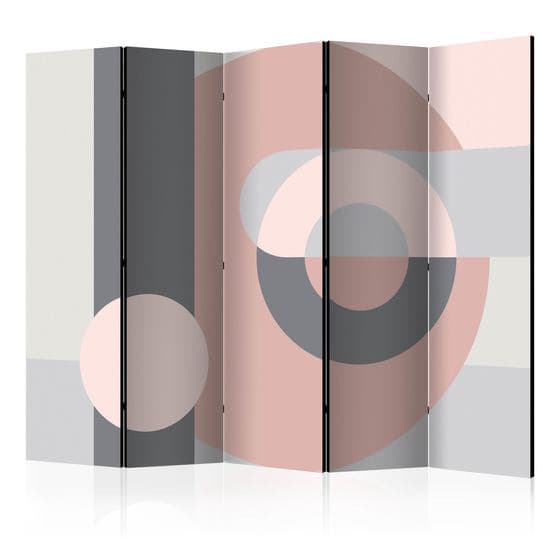 Rumsavdelare - Geometric Wreath (Pink) II - 5 Delar