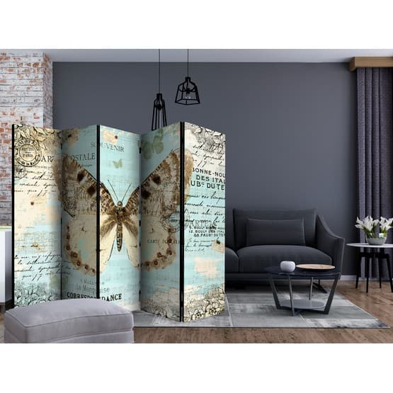 Rumsavdelare - Postcard With Butterfly II - 5 Delar
