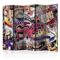 Miniatyrbild 1 av 4: Rumsavdelare - Cool Graffiti II - 5 Delar