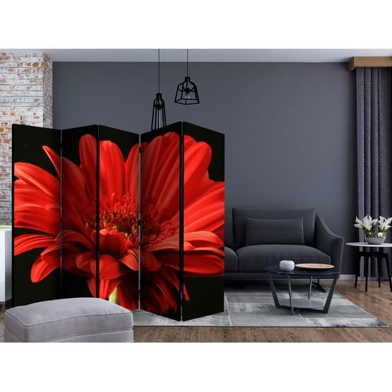 Rumsavdelare - Red Gerbera Flower II - 5 Delar