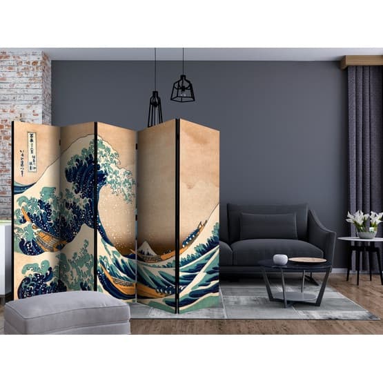 Rumsavdelare - Hokusai: The Great Wave Off Kanagawa (Reproduction) II - 5 Delar