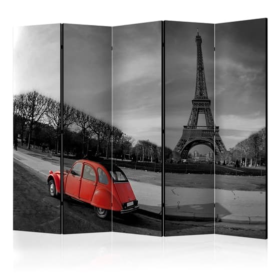 Rumsavdelare - Eiffel Tower And Red Car II - 5 Delar