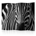 Miniatyrbild 1 av 4: Rumsavdelare - White With Black Stripes II - 5 Delar