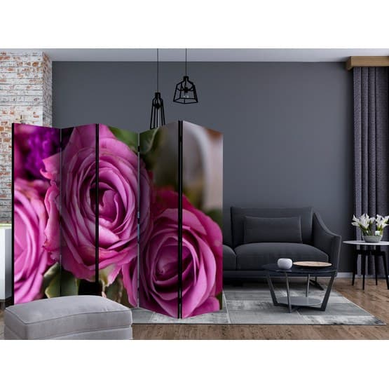 Rumsavdelare - Bunch Of Lila Flowers II - 5 Delar