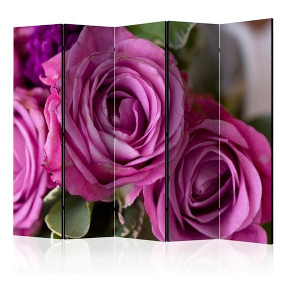Rumsavdelare - Bunch Of Lila Flowers II - 5 Delar