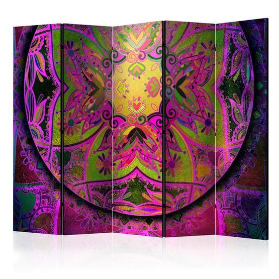 Rumsavdelare - Mandala: Pink Expression II - 5 Delar