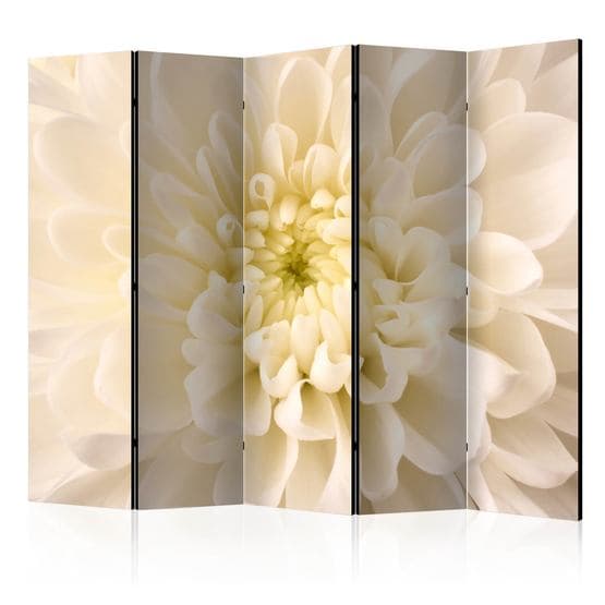 Rumsavdelare - White Dahlia Yellow II - 5 Delar