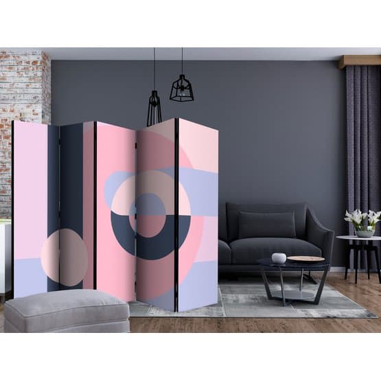 Rumsavdelare - Geometric Wreath (Violet) II - 5 Delar