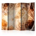 Miniatyrbild 1 av 2: Rumsavdelare - Brown Texture II - 5 Delar