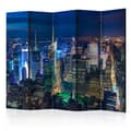 Miniatyrbild 1 av 2: Rumsavdelare - Manhattan - Night II - 5 Delar