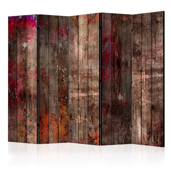 Rumsavdelare - Stained Wood II - 5 Delar