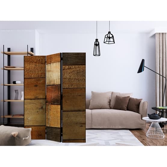Rumsavdelare - Wooden Textures - 3 Delar