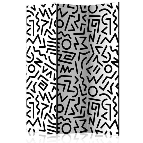 Rumsavdelare - Black And White Maze - 3 Delar