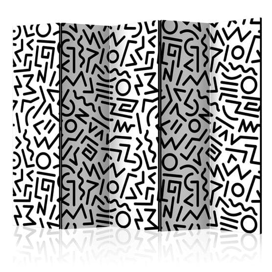 Rumsavdelare - Black And White Maze II - 5 Delar