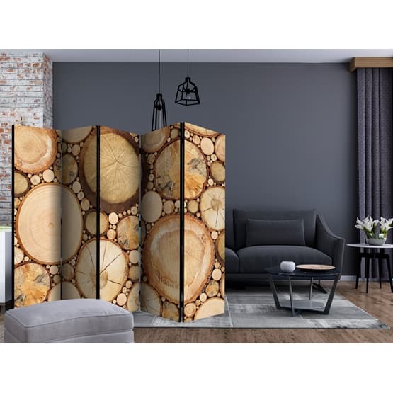 Rumsavdelare - Wood Grains II - 5 Delar