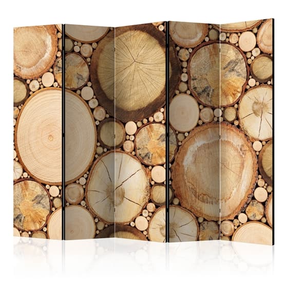 Rumsavdelare - Wood Grains II - 5 Delar