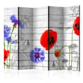 Miniatyrbild 1 av 2: Rumsavdelare - Wildflowers II - 5 Delar