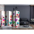 Miniatyrbild 2 av 2: Rumsavdelare - Colorful Tulips II - 5 Delar