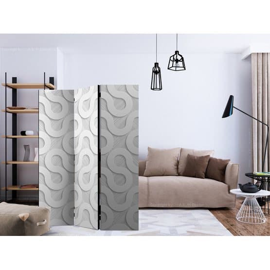 Rumsavdelare - Grey Spirals - 3 Delar