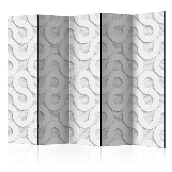 Rumsavdelare - Grey Spirals II - 5 Delar