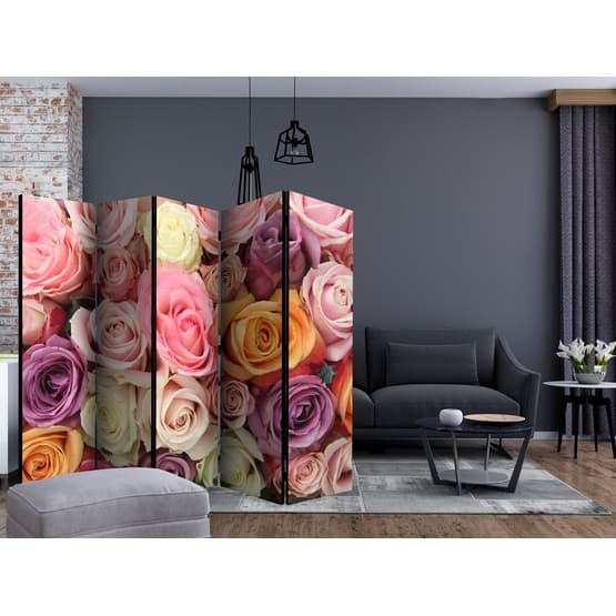 Rumsavdelare - Pastel Roses II - 5 Delar