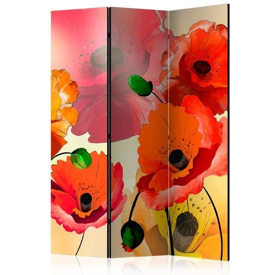Rumsavdelare - Velvet Poppies Close - 3 Delar
