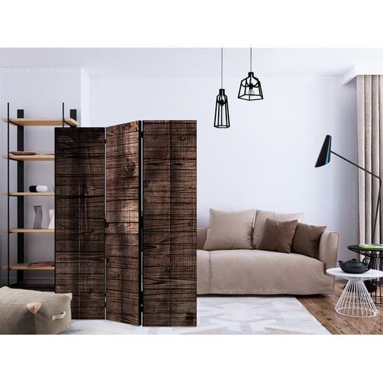 Rumsavdelare - Dark Brown Boards - 3 Delar