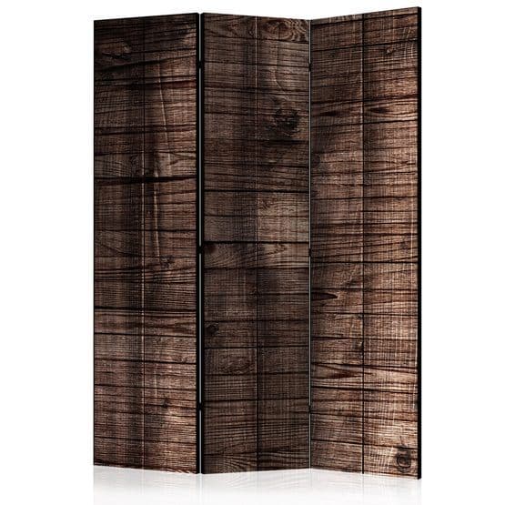 Rumsavdelare - Dark Brown Boards - 3 Delar