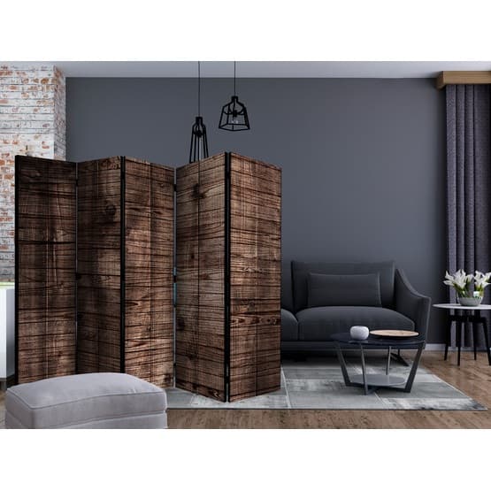 Rumsavdelare - Dark Brown Boards II - 5 Delar